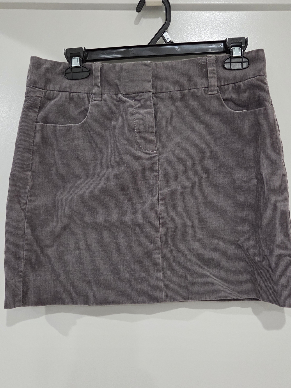 J. Crew Corduroy Mini Skirt in Dusty Gray / Size 2